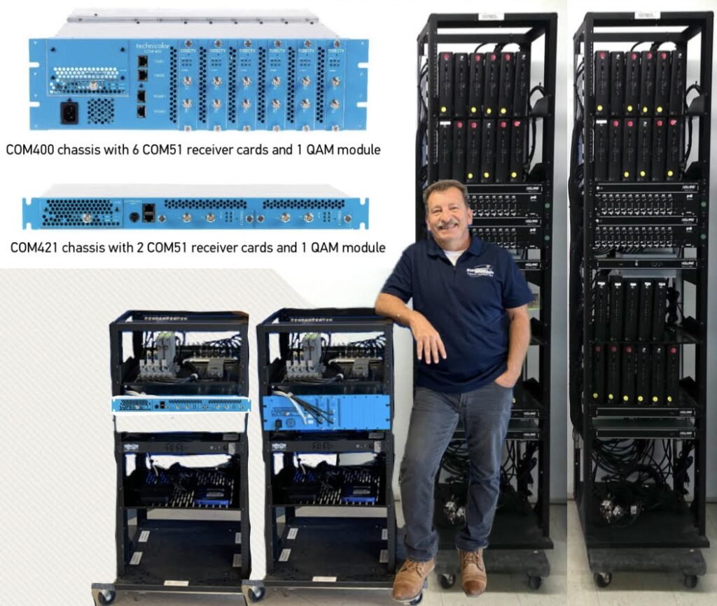 Time for a Cable Plant Wellness Check for Your RV Park or Campground - Pictured is a 48 channel DIRECTV COM3000 HD headend system and the new COM3000 lite. These systems require no set top boxes