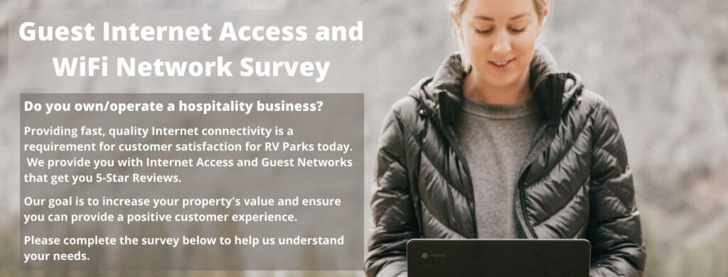 RVParkTV.com Guest Internet Access and WiFi Network Survey for RV PArks and Campgrounds
