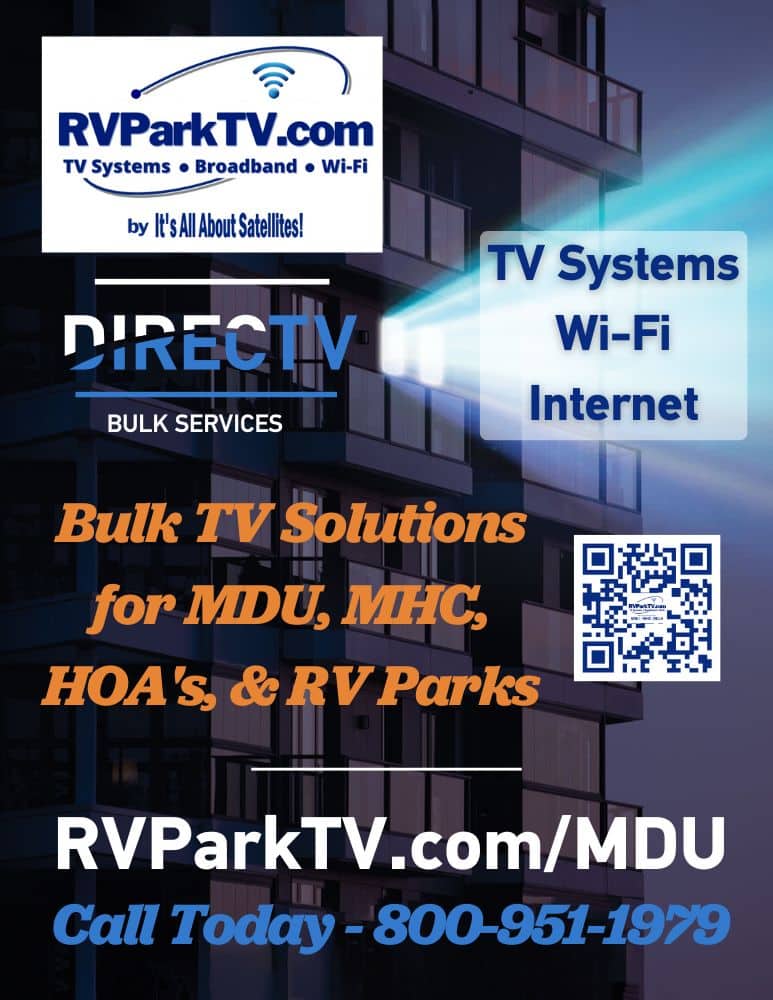 Bulk TV solutions for MDU, MHC, HOA's, and RV Parks with DIRECTV