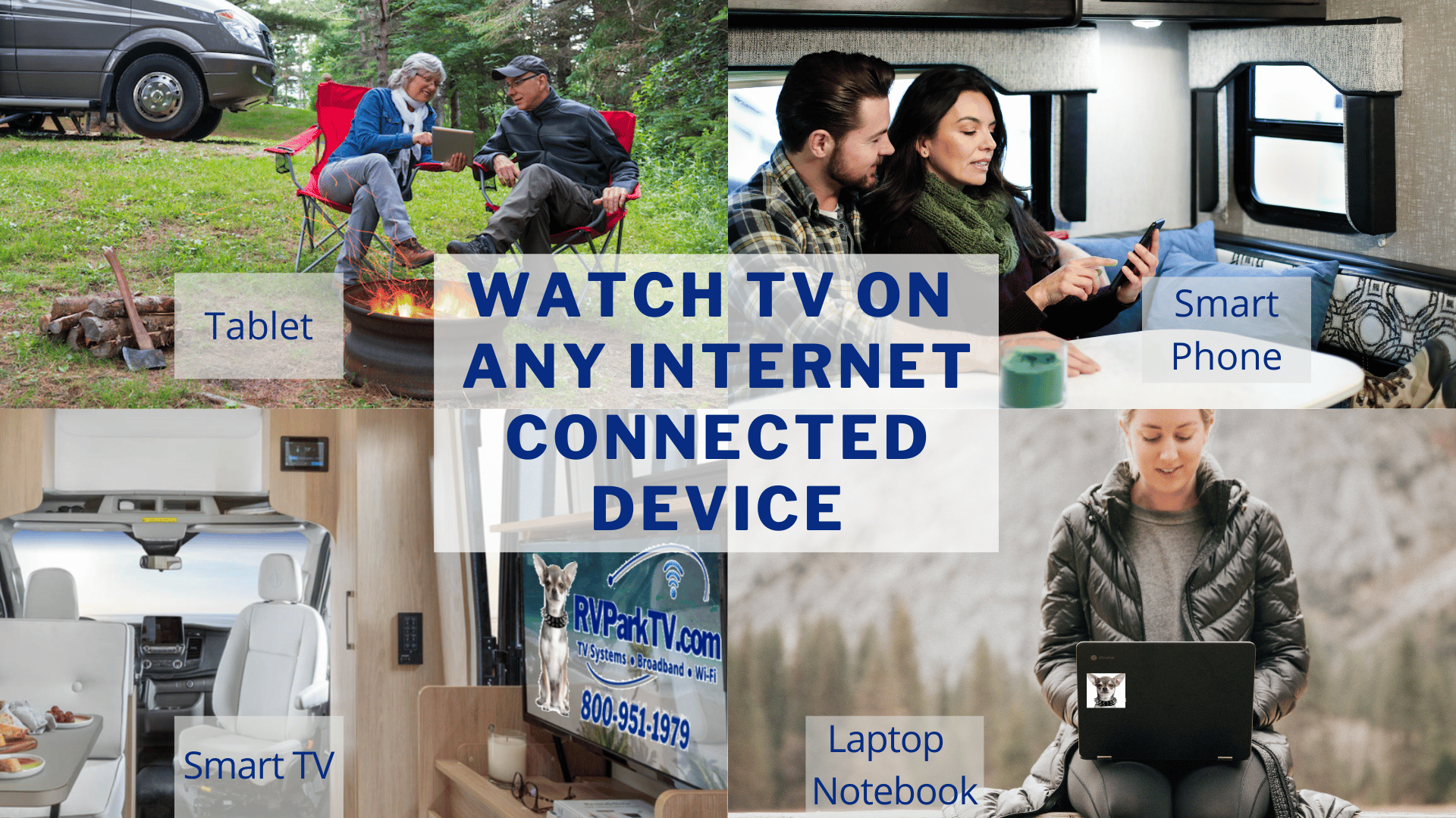 Home - RVParkTV.com - Watch TV on Any Internet Connected Device - TV Systems - Broadband - Wi-Fi Networks
