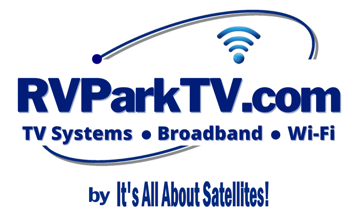 RVParkTV.com by Its All About Satellites Logo - TV Systems - Broadband Internet - Wi-Fi Networks
